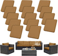14Pcs Patio Cushion Covers Waterproof Stretch Slipcovers - Outdoor