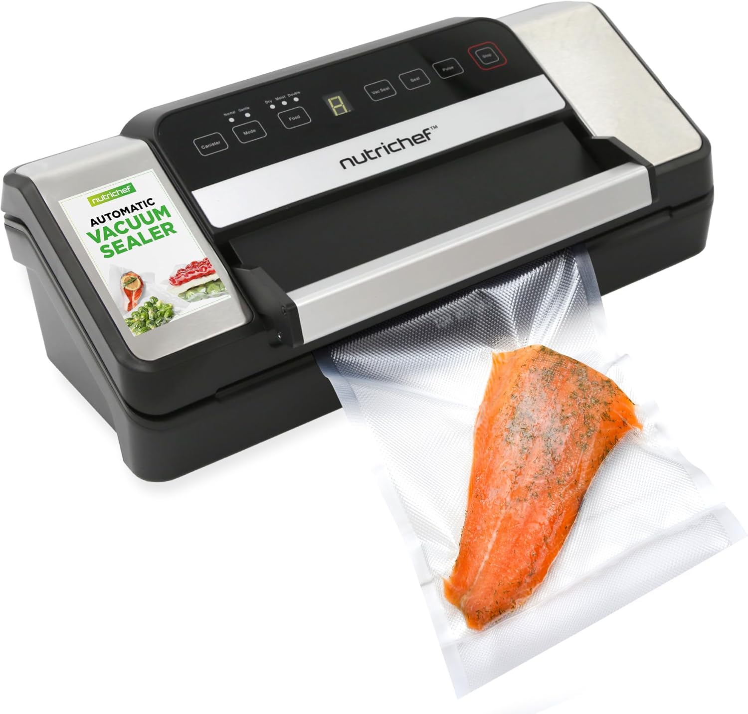 Nutrichef Automatic Food Vacuum Sealer for Freshness & Quality