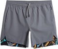 Mens 2 in 1 Stretch 5ft Workout Shorts with Compression Liner