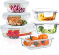 Glass Food Storage Containers with Lids Airtight 6 Pack - Oven