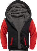 SWISSWELL Hooded Jacket for Boys Full Zip Sherpa Fleece