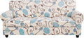 Stretch Sofa Cover 72-96in Floral Pattern - 4 Piece Slipcover