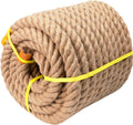 Twisted Manila Jute Rope 3/4 in x 100 ft - Thick Natural Rope