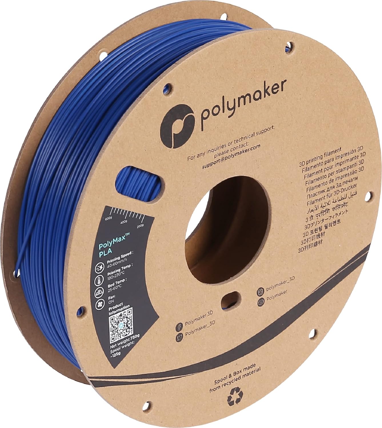 Polymaker PolyMax Tough PLA 3D Printer Filament for Durability