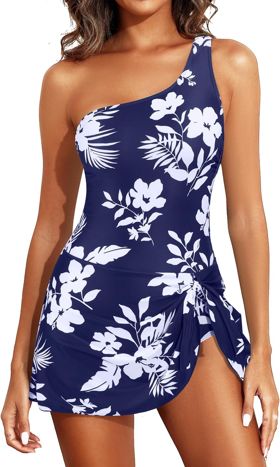 Tempt Me One Piece Swim Dress with Tummy Control for Women