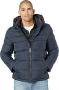 Tommy Hilfiger Men's Down Alternative Hooded Puffer Jacket (Big