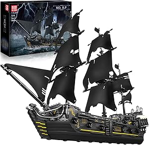 Mould King Pirates Ship Model Building Blocks for Collectors