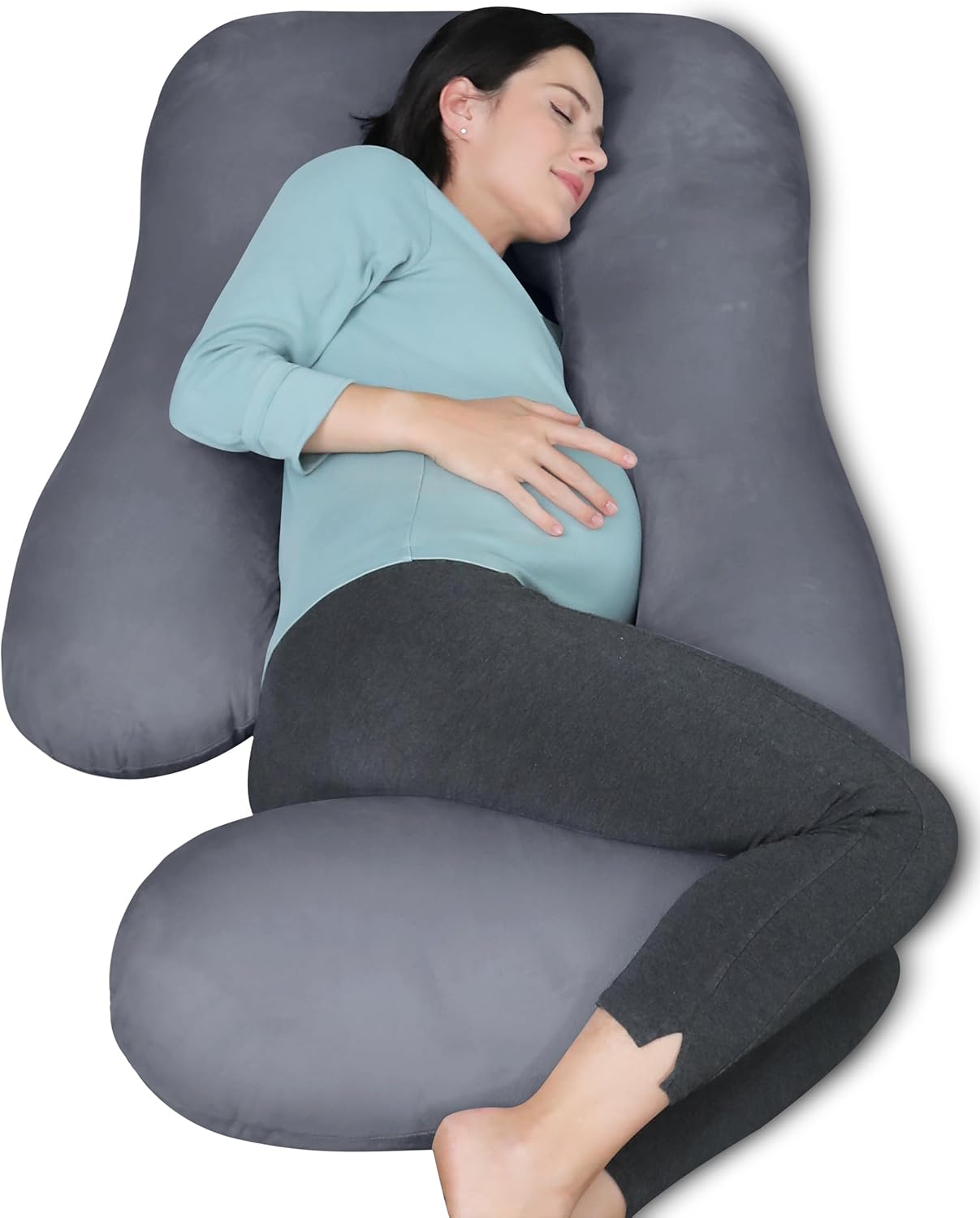 MOON PARK Pregnancy Pillows for Sleeping - U Shaped Support
