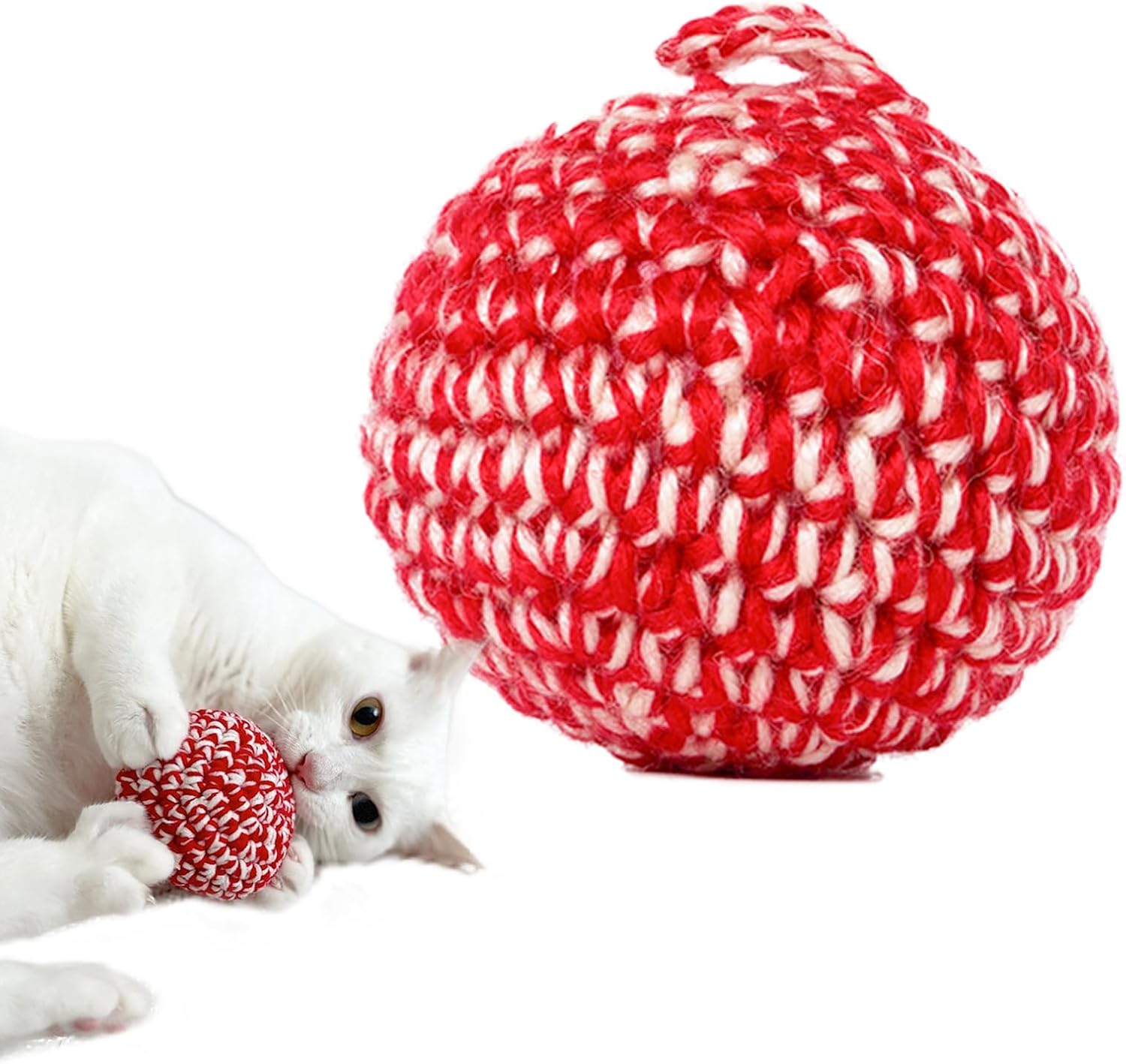 Interactive Cat Toy with Catnip - Handmade Silvervine Ball
