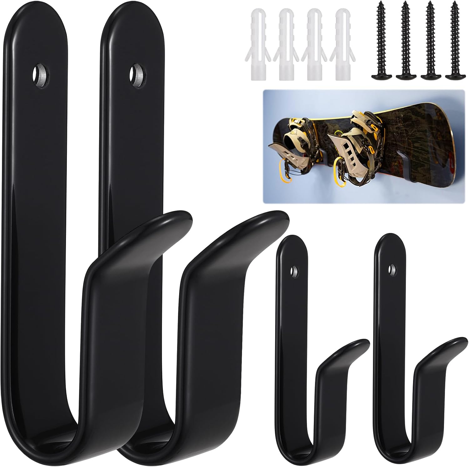 Space-Saving TOBWOLF Snowboard Wall Mount
