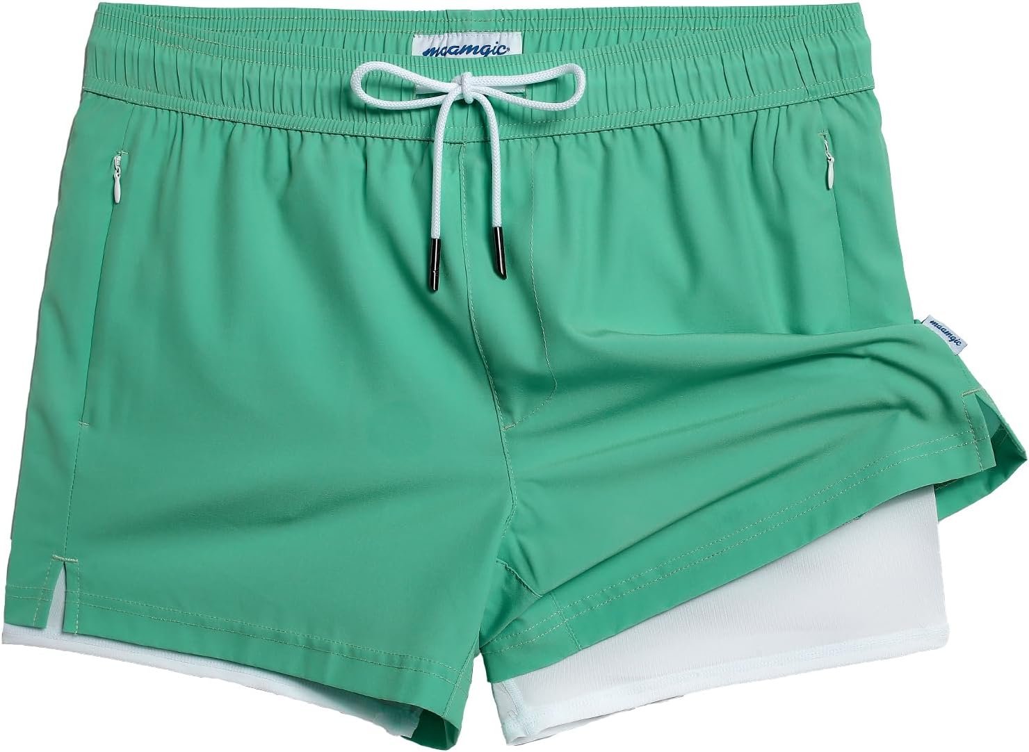 Mens Swim Trunks with Compression Liner for Ultimate Comfort