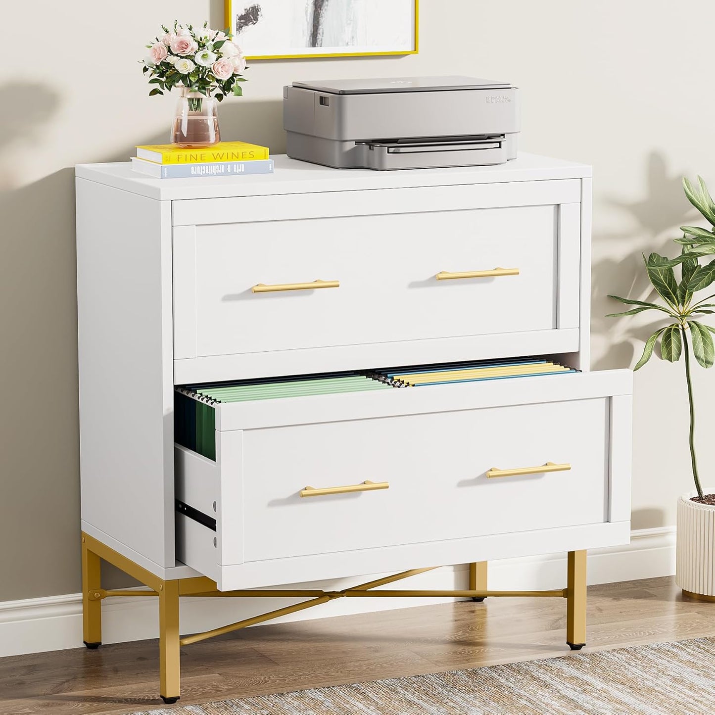 Tribesigns 2 Drawer File Cabinet for Modern Office Storage