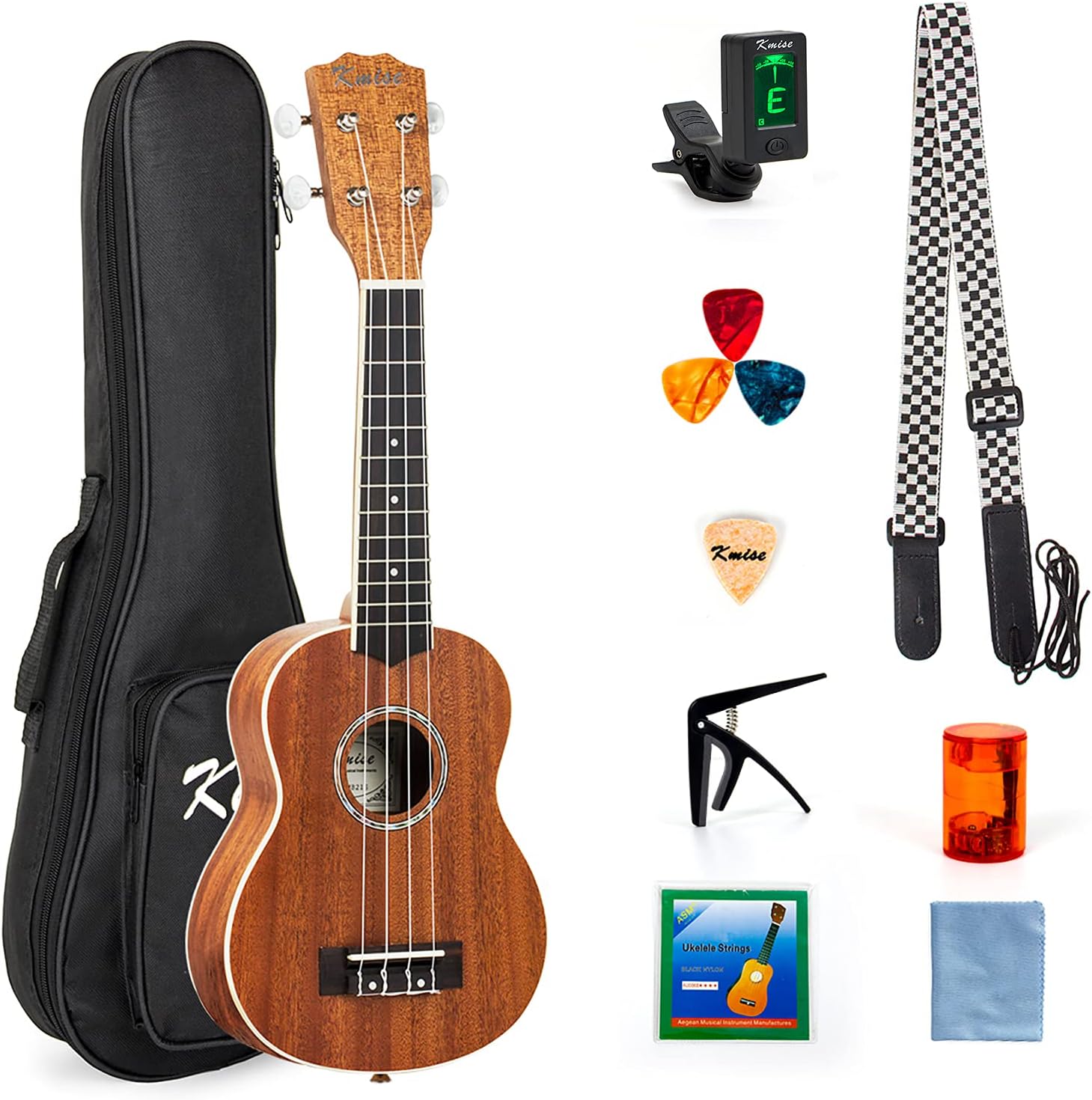 Kmise 21 inch Soprano Ukulele Kit: Perfect for Beginners