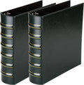 Vintage Hardback 3 Ring Binder 2 in D Ring - Elegant Dark Green