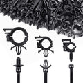 Push Mount Cable Zip Tie Assortment 150pcs - Engine Bay Wiring Clips