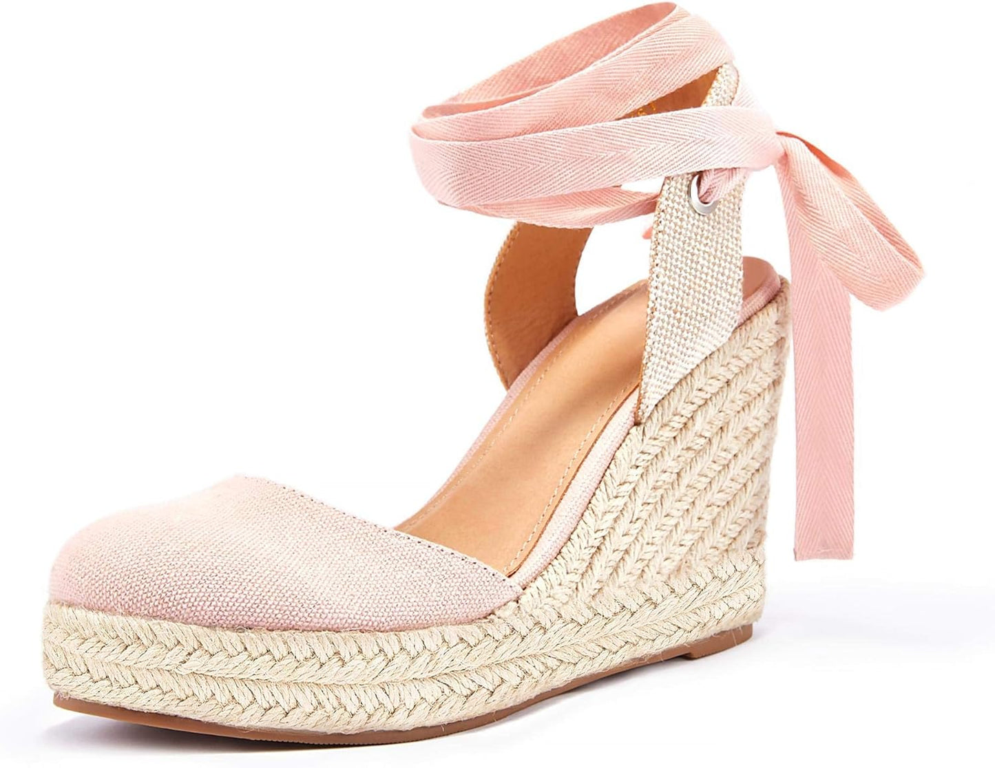 Ermonn Womens Espadrilles Wedge Sandals for Summer Style