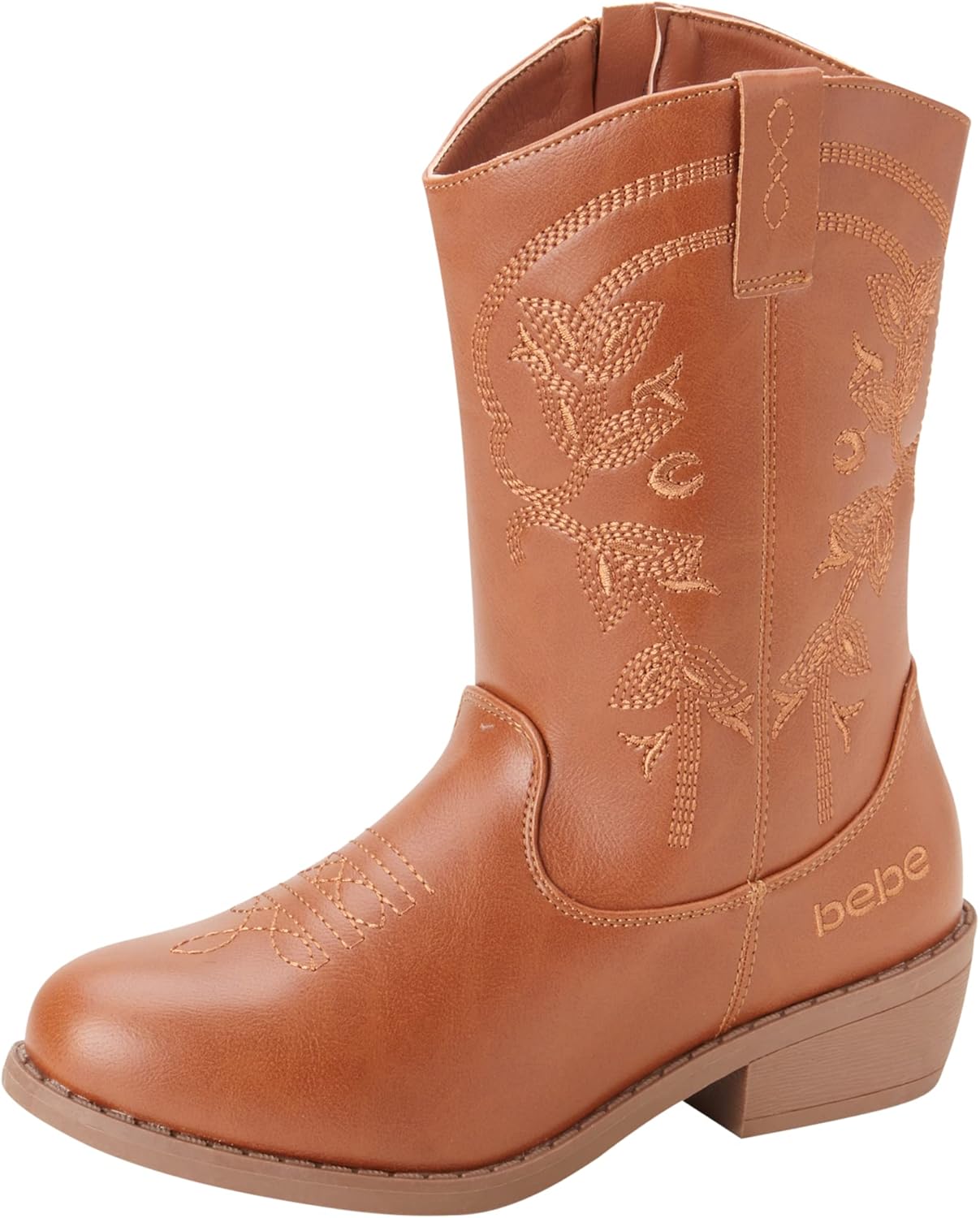 Classic Western Cowgirl Boots for Girls - Stylish Mid Calf Design