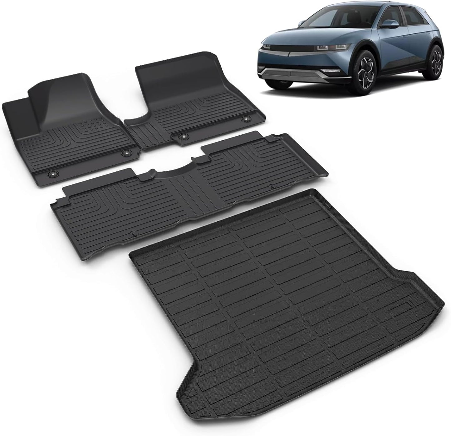 All Weather Car Floor Mats for Hyundai Ioniq 5 2022-2024