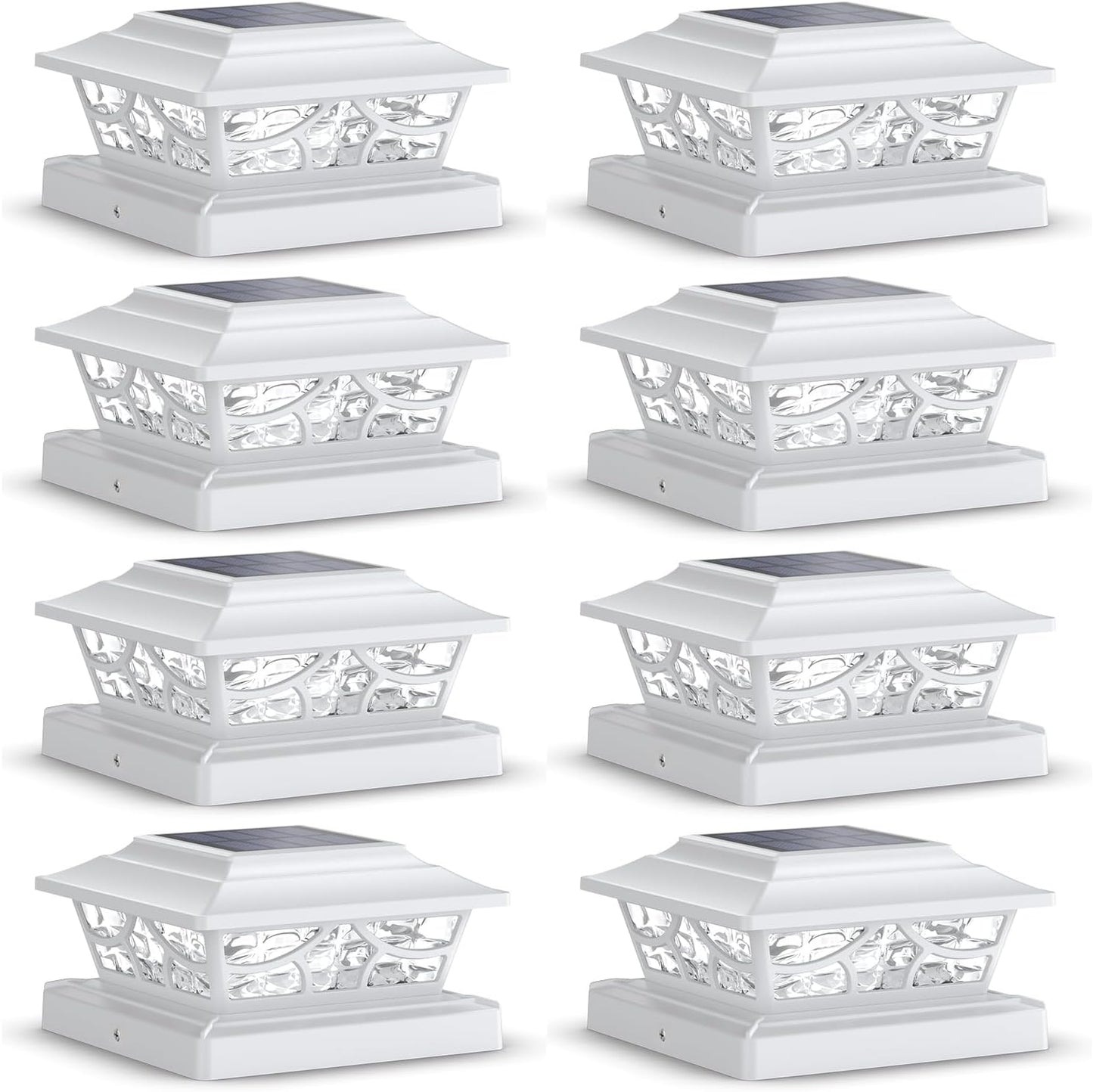 SIEDiNLAR Solar Post Lights with 4 Modes for Outdoor Decor