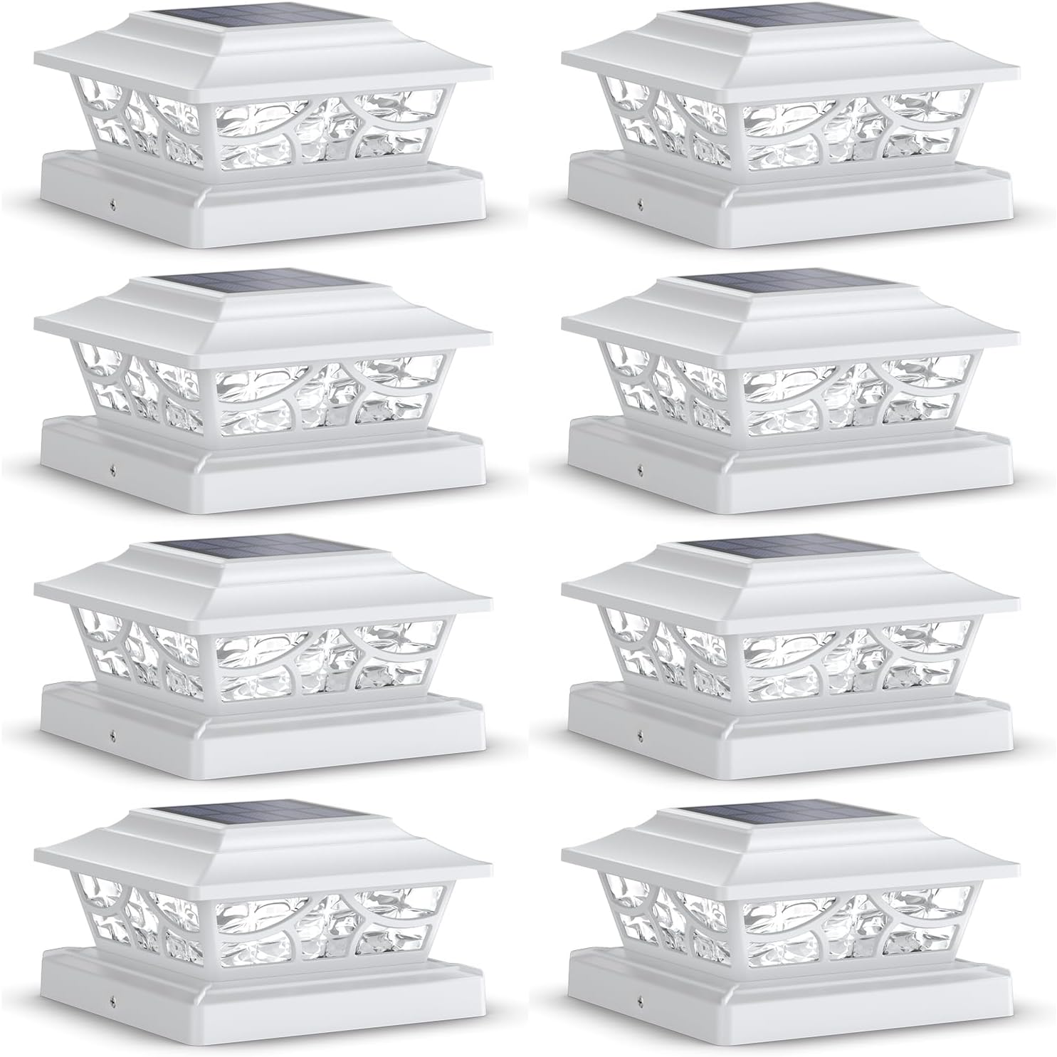 SIEDiNLAR Solar Post Lights with 4 Modes for Outdoor Decor