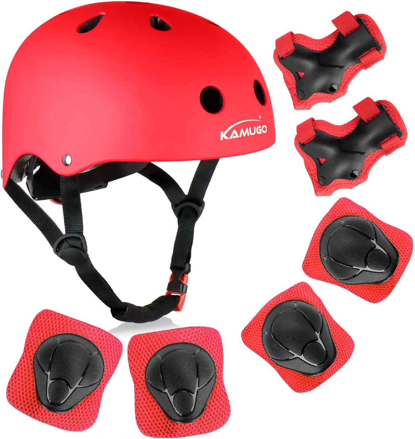 KAMUGO Kids Bike Helmet with Protective Gear for Ages 2-8