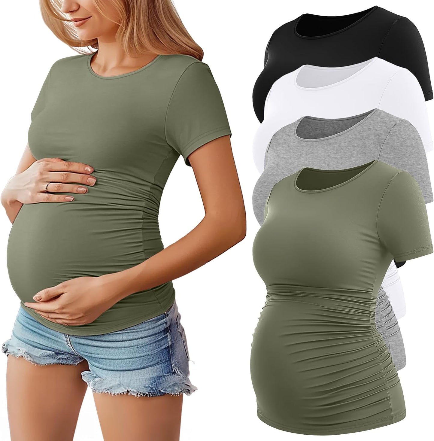 Comfortable and Stylish Women's Maternity Shirts for Every Occasion