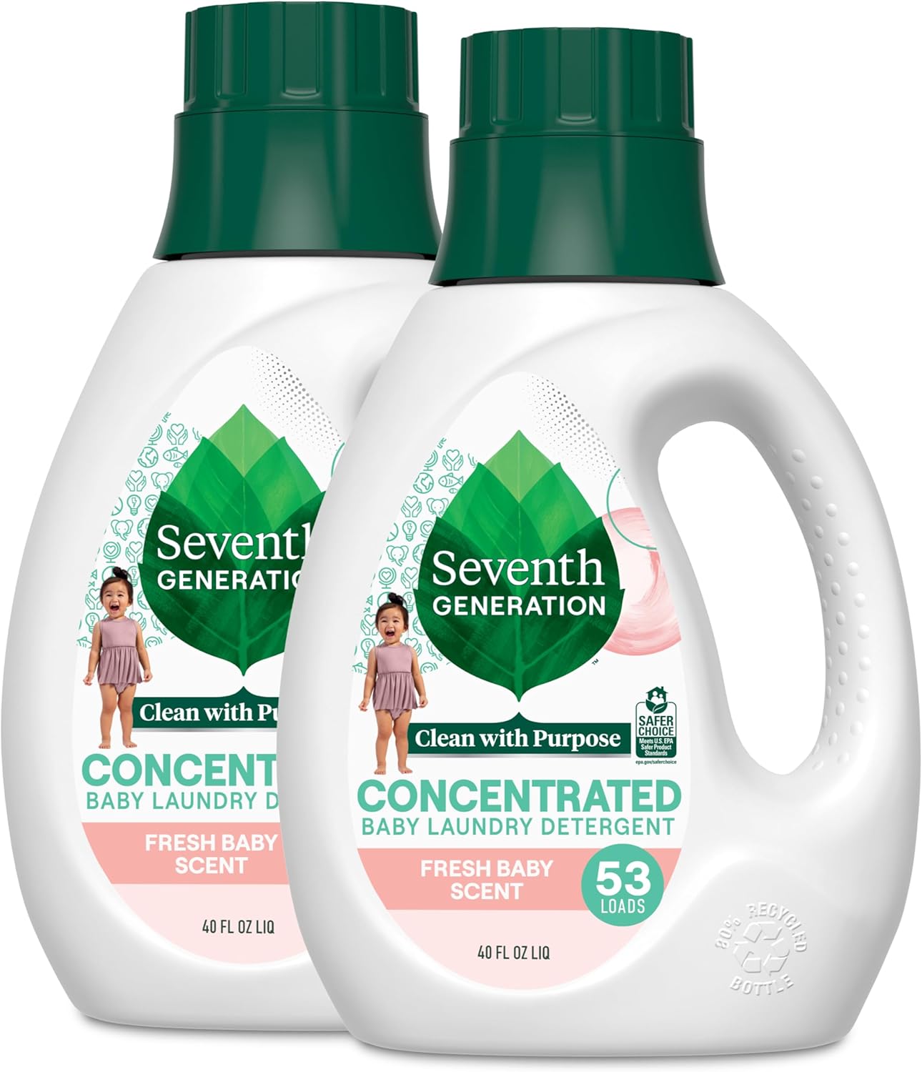 Seventh Generation Baby Laundry Detergent for Tough Stains