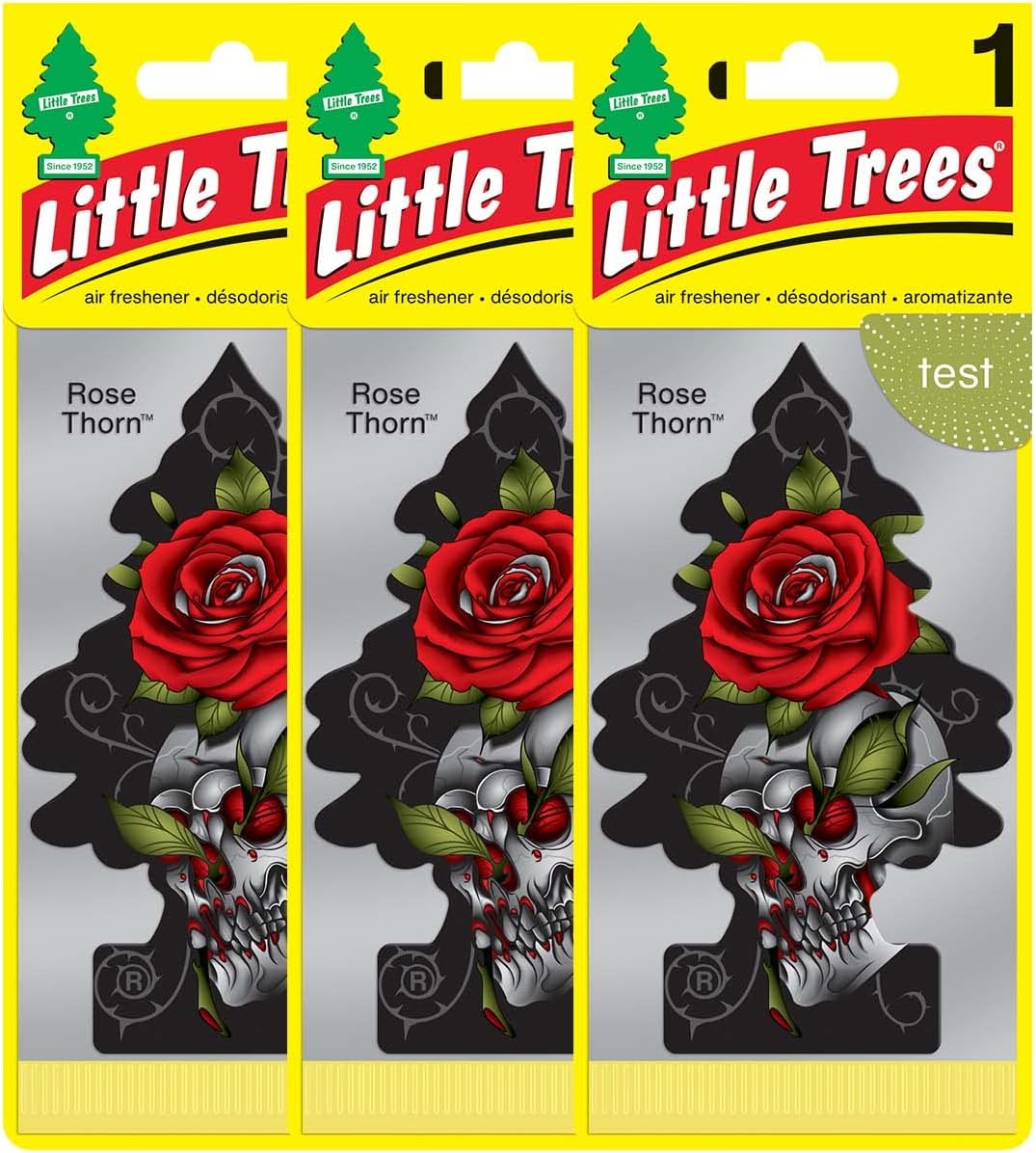 LITTLE TREES Rose Thorn Air Freshener | 6 Pack