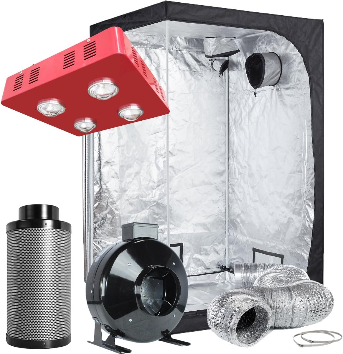 TopoLite Complete Hydroponic Grow Tent Kit - LED800W for High-Yield Harvests