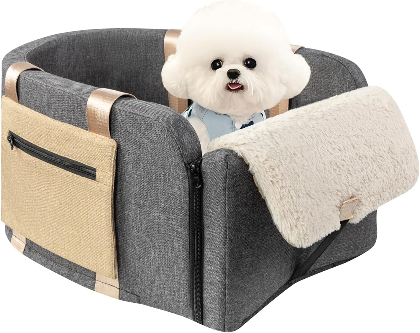 Spacious Truck Dog Booster Seat for Big Pups!