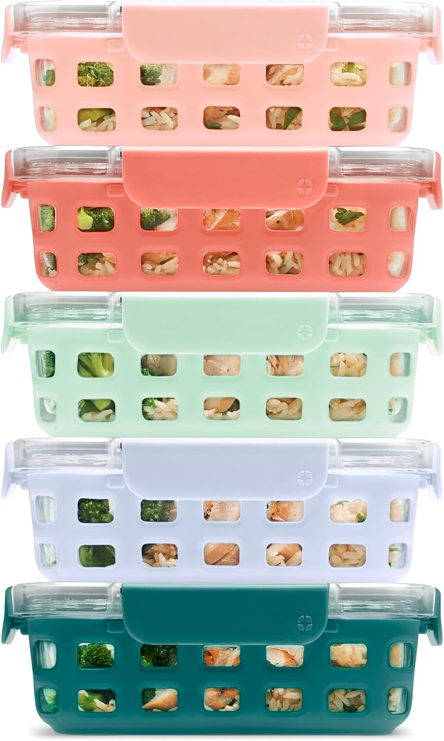 Ello Duraglass 3.4 Cup Meal Prep Set - 10Pc Glass Containers