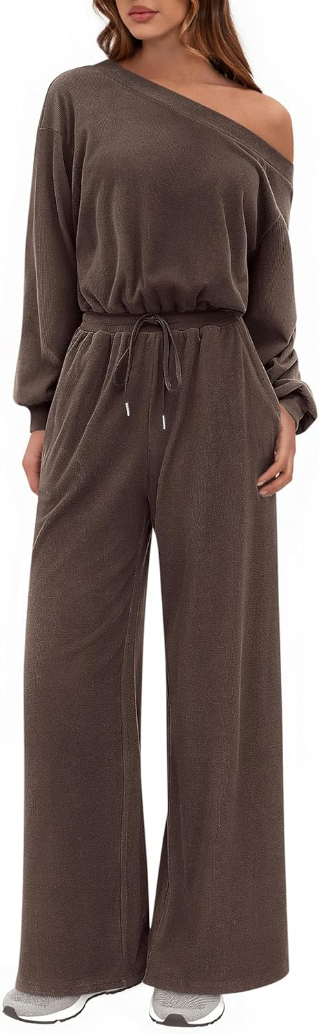 PRETTYGARDEN Long Sleeve Jumpsuit for Women - Stylish Comfort