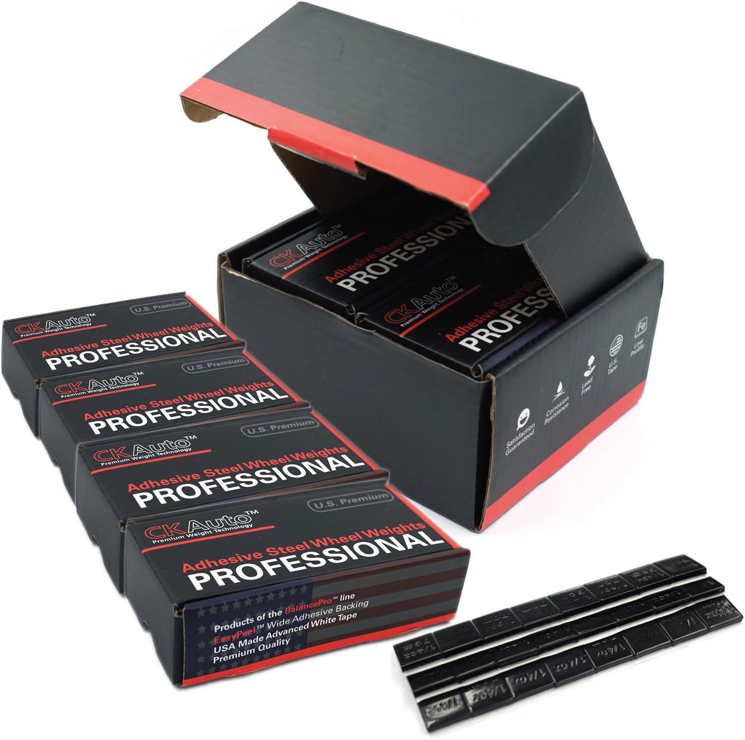 CKAuto Adhesive Stick on Wheel Weights for All Vehicles