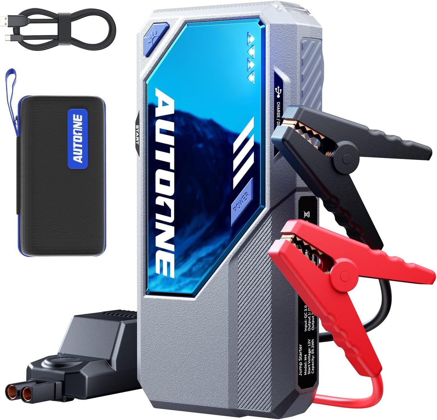 AUTOONE M4 Jump Starter 7500A for All Gas and Diesel Engines