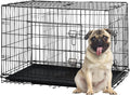 Small Dog Crate for Puppy 24 in Metal Wire Pet Cage - Foldable