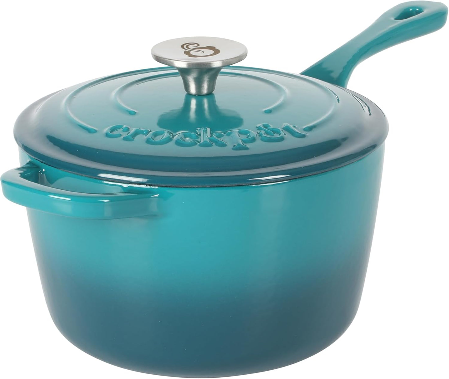 Crock-Pot 3-Quart Teal Ombre Enamel Cast Iron Saucepan Review