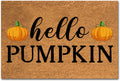 Funny Coir Doormat Hello Pumpkin Halloween Decor Mat - Durable Outdoor
