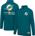 Ultra Game NFL Super Soft Quarter Zip Long Sleeve T-Shirt (Style 2Q1P)