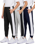 Boys 3-Pack Mesh Sweatpants - Quick-Dry Lightweight Joggers