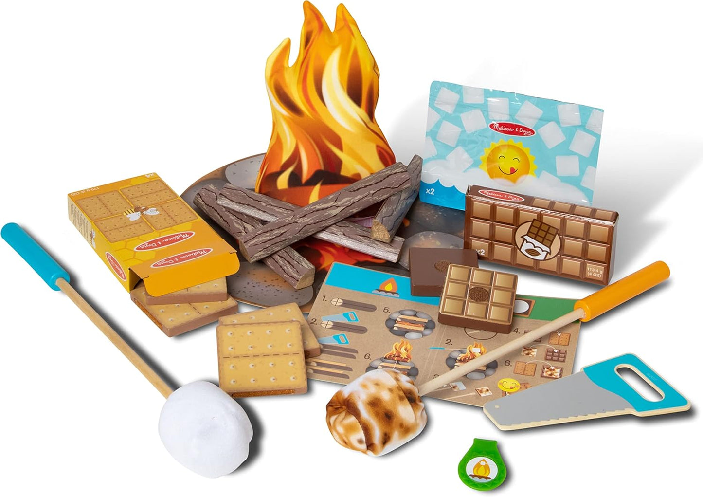 Melissa & Doug Let's Explore Campfire S'Mores Play Set for Kids
