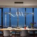 Modern Ceiling Chandelier Light 57in - Dimmable Acrylic Pendant