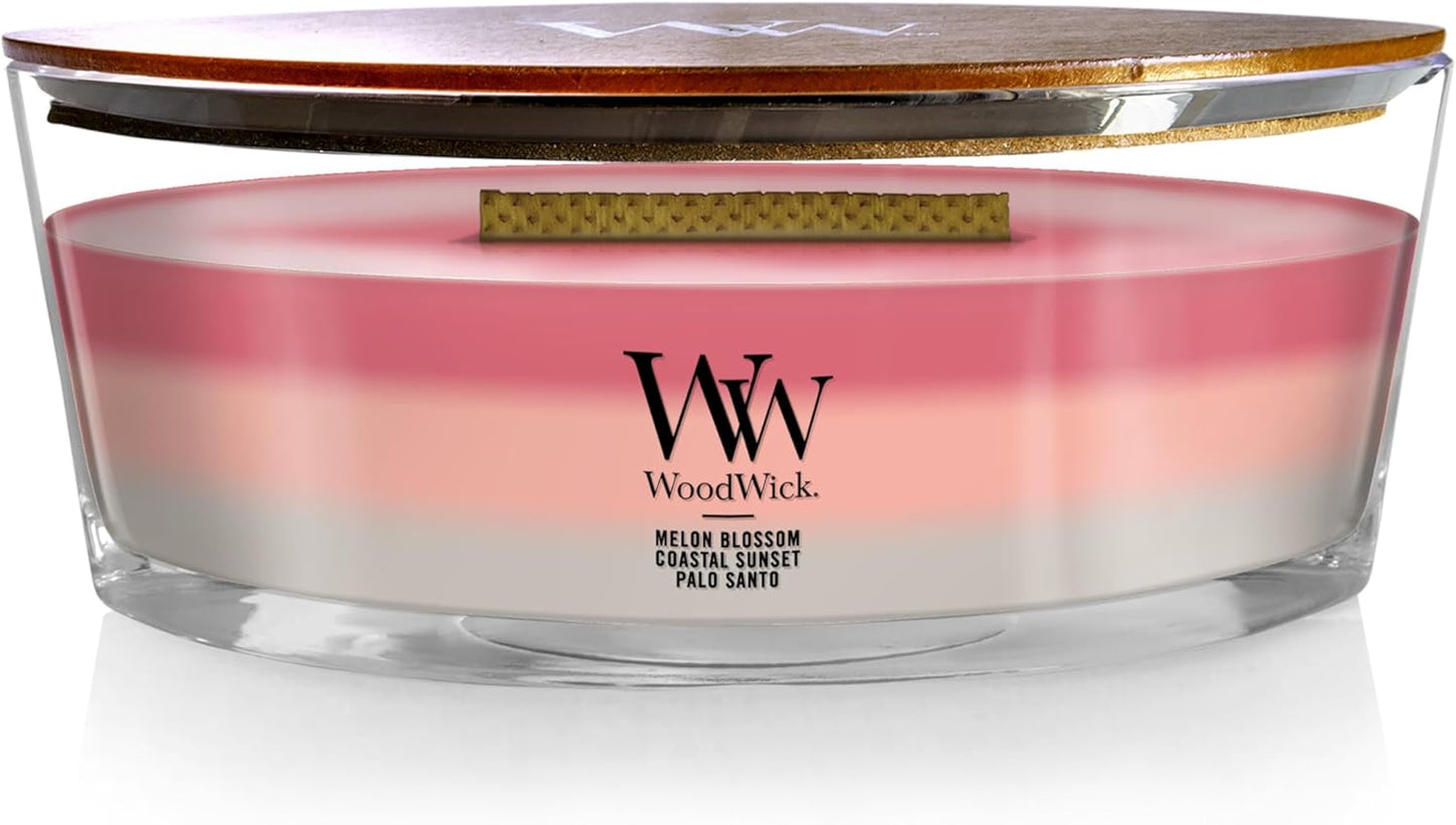 WoodWick Shoreline Scented Trilogy Candle with Crackling Flame