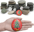 Markdang Rocks for Painting 30-35 Pcs 3-5 in - Smooth Flat River