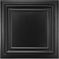 Art3d PVC Ceiling Tiles 2ftx2ft Black (12-Pack) - Easy Install