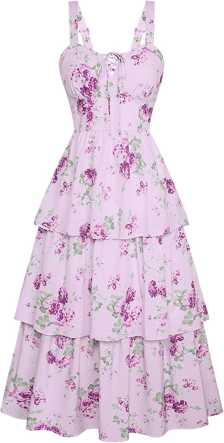Floral Maxi Dress for Women - Elegant Summer Wedding Guest Wear