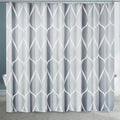 Gelbchu Grey Extra Wide Geometric Shower Curtain W 108 x H 72