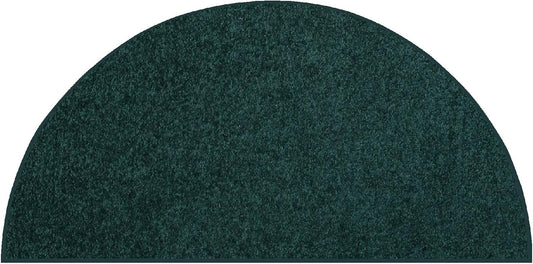 Forest Green Area Rug - Pet Friendly Solid Color Design