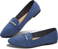 Pointy Toe Loafer Flat Women - Comfortable Faux Suede Work Shoe