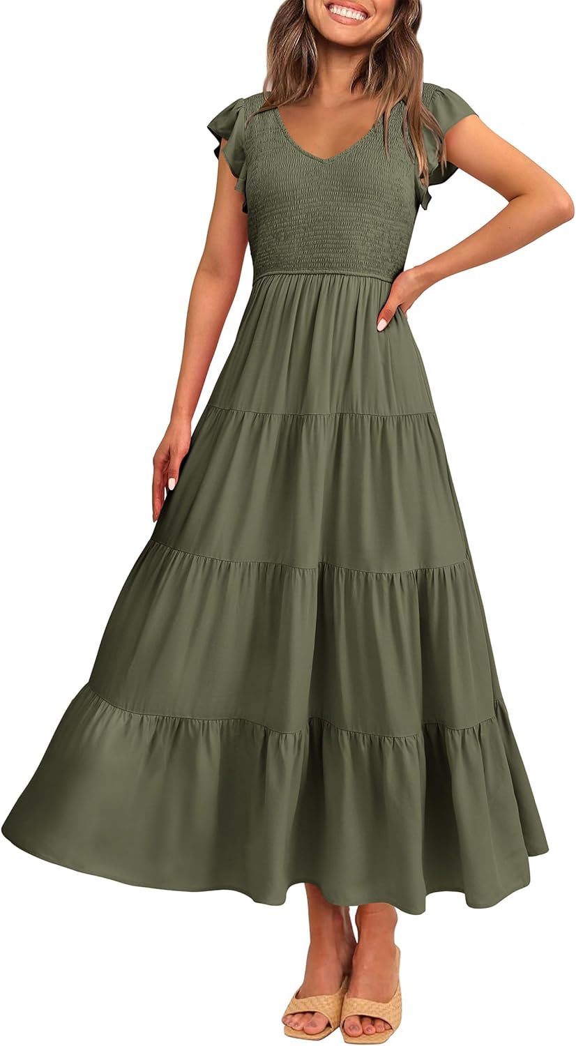 PRETTYGARDEN Women's Summer Flowy Maxi Dress for Every Occasion
