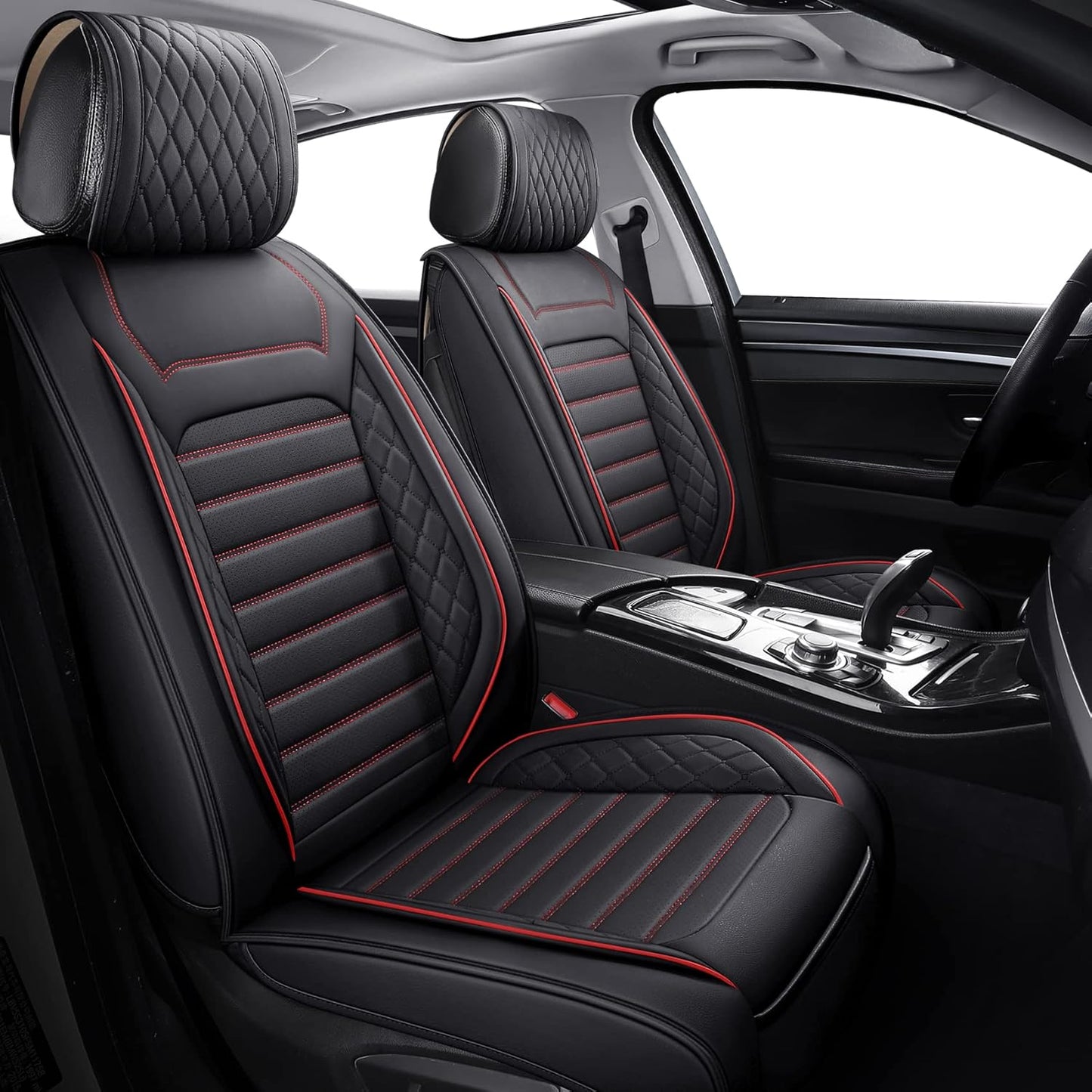 Aierxuan Waterproof Leather Car Seat Covers for Universal Fit